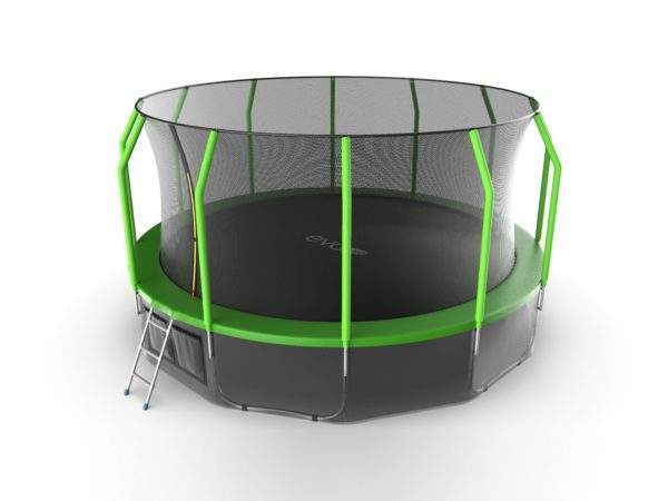 Батут EVO Jump Cosmo 16ft С внутренней сеткой и лестницей + нижняя сеть