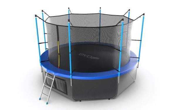 Батут EVO JUMP Internal 12ft С внутренней сеткой и лестницей + нижняя часть