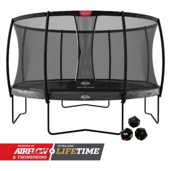 Батут Berg Elite Regular 430 Grey Levels + Safety Net Deluxe