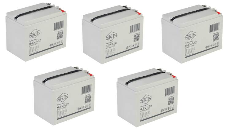 Комплект тяговых гелевых аккумуляторов SKN  60V55A/H C5
