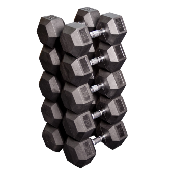 Набор гексагональных гантелей Body-Solid 5 пар от 24,75 кг до 33,75 кг арт. SDRS650
