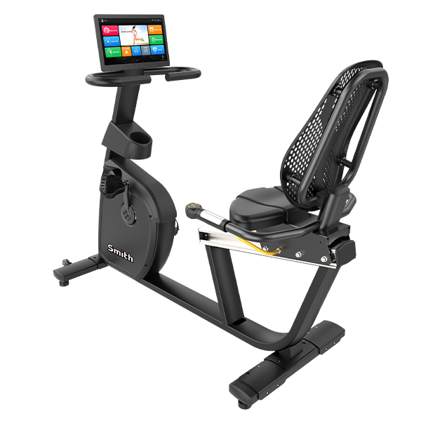 Профессиональный горизонтальный велотренажер Smith RBS 3.7 с экраном iSmart 15,6"