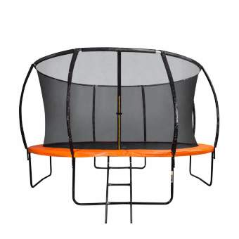 Батут DFC Trampoline Kengoo с сеткой и лестницей 12FT-TR-E-BAS