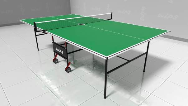 Всепогодный теннисный стол Wips Roller Outdoor Composite G-6 зеленый
