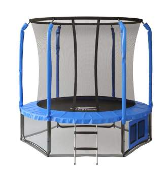 Батут Eclipse Space Blue 8 FT (2.4 метра) с защитной сеткой и лестницей